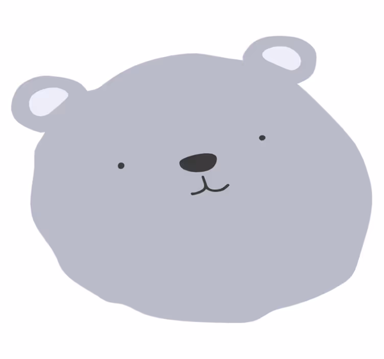 Dywan winylowy dla dzieci urocza kreskówka niedźwiedzia - TenStickers