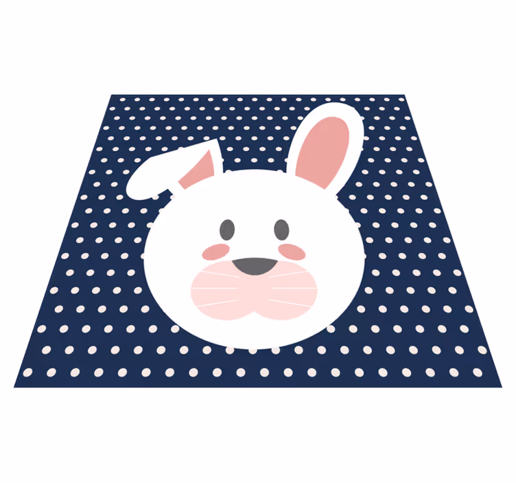 Dywan winylowy dziecięcy fantazyjny motyw króliczka - TenStickers