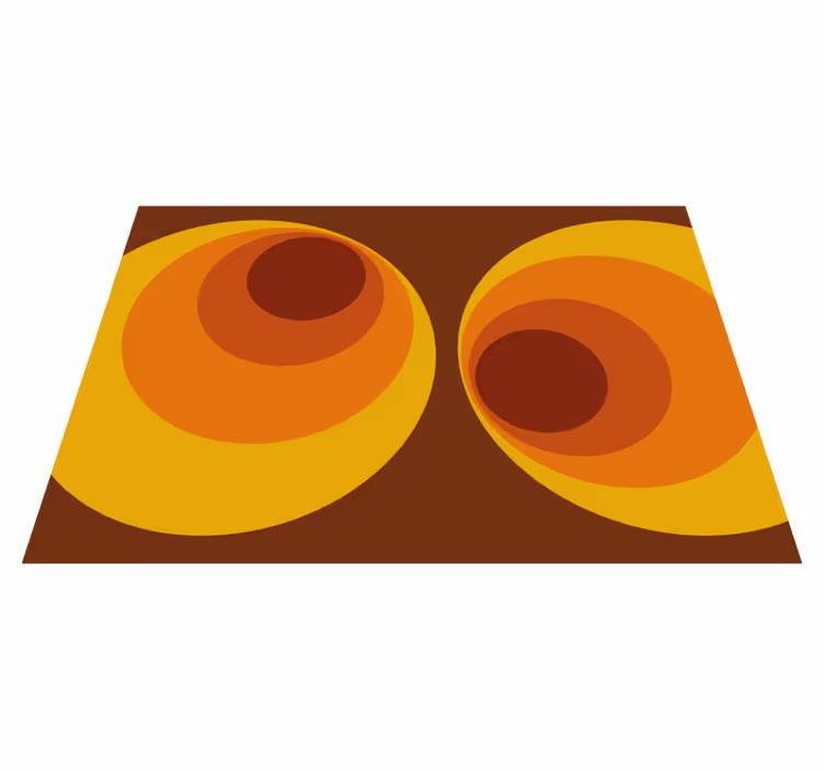 Dywan winylowy wzór geometryczny abstrakcyjne spirale - TenStickers
