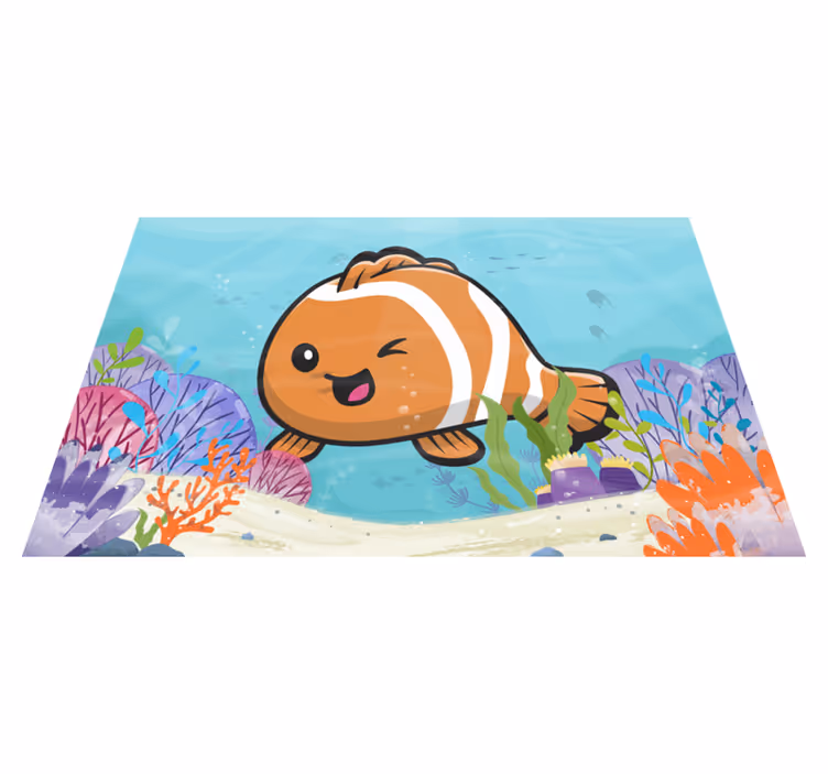 Dywan winylowy dla dziecka animowana przygoda wodna - TenStickers