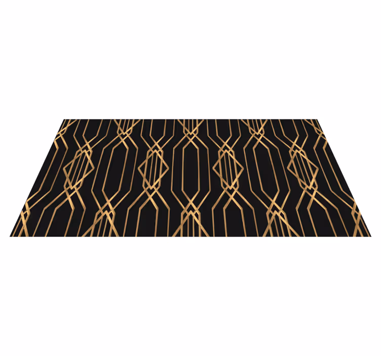 Dywan winylowy geometryczny wzór elegancja w stylu art déco - TenStickers