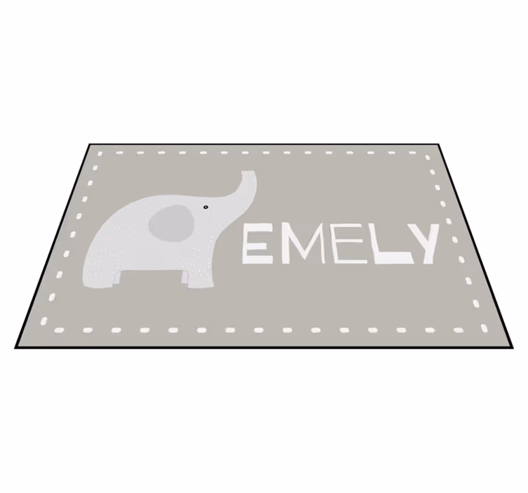 Dywan winylowy personalizowany konfigurowalny słoń - TenStickers