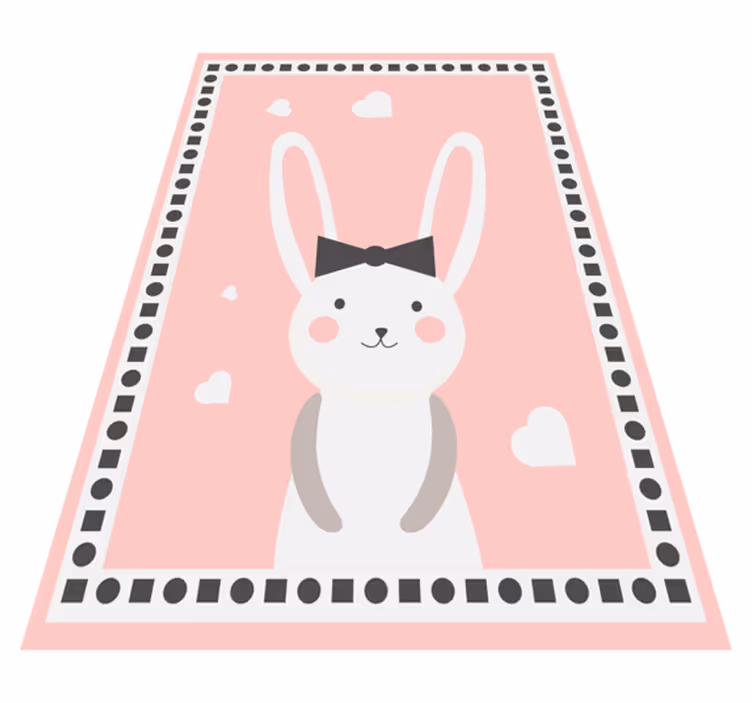 Dywan winylowy dziecięcy z motywem króliczka - TenStickers