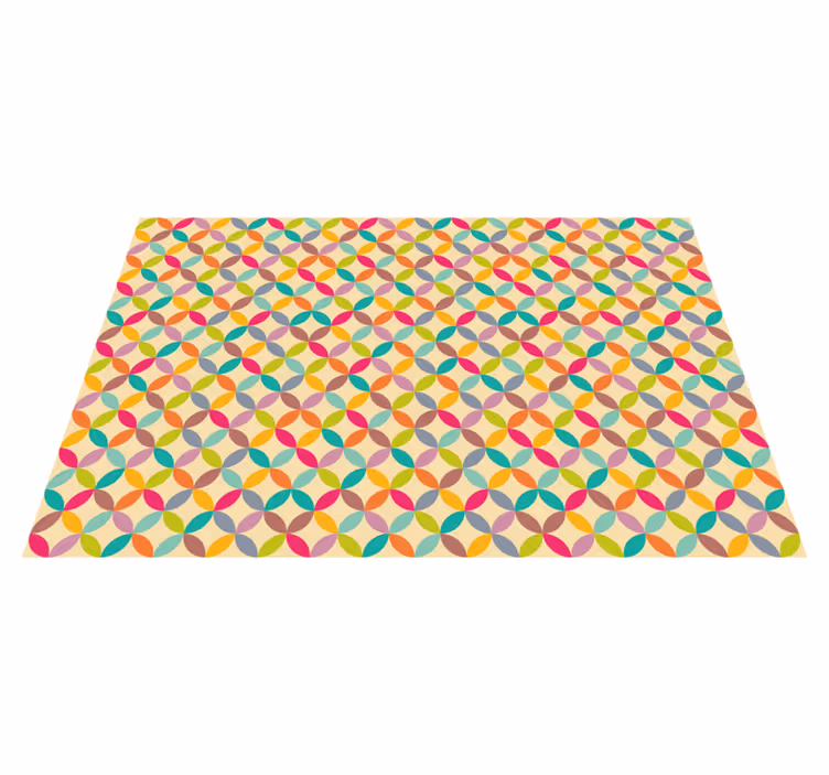 Dywan winylowy geometryczny wzór kolorowa geometryczna - TenStickers