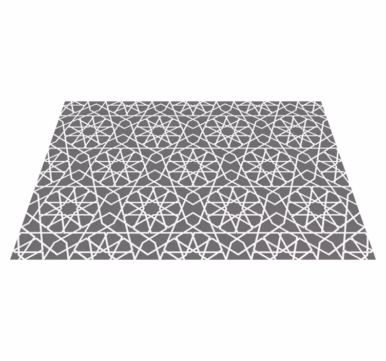 Dywan winylowy geometryczny wzór przecinające się linie - TenStickers