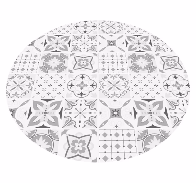 Dywan winylowy imitacja płytek monochromatyczna mozaika - TenStickers