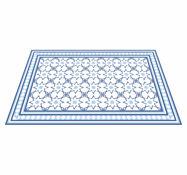 Dywan winylowy imitacja płytek kafelkowy wzór geometryczny - TenStickers