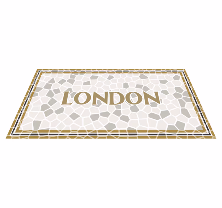 Dywan winylowy z mozaiką mozaika londyńska - TenStickers