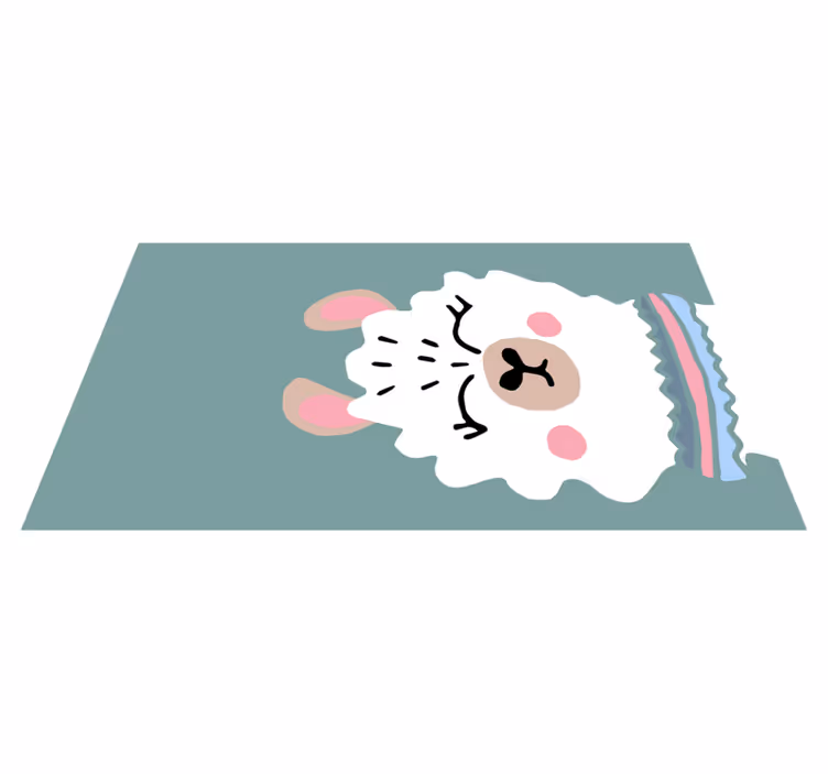 Dywan winylowy dla dzieci ilustracja jagnięcina - TenStickers