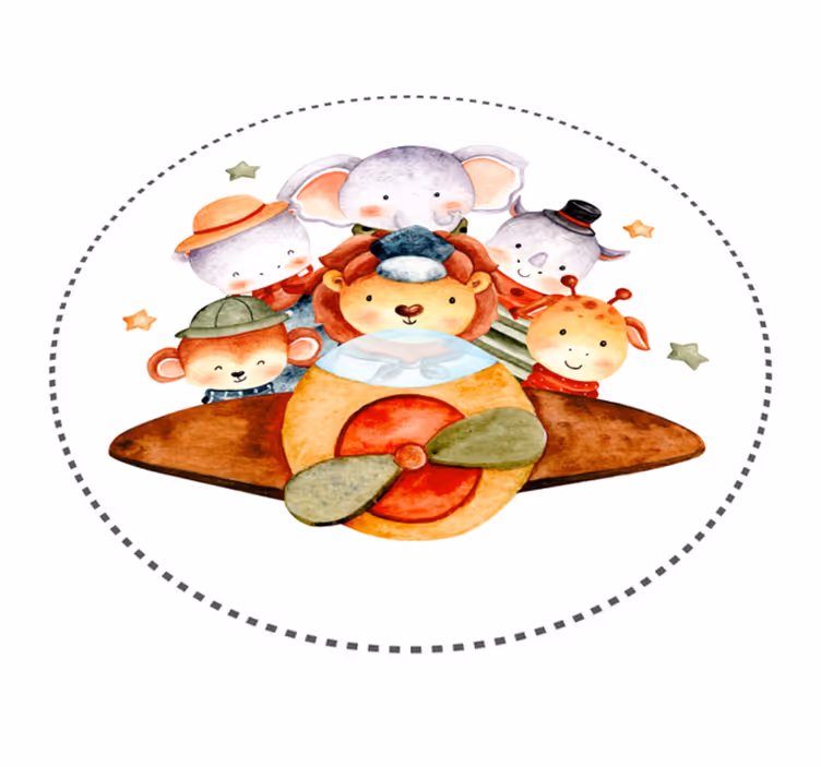 Dywan winylowy dla dziecka towarzysze dzieci - TenStickers