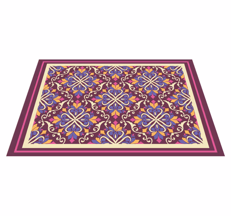 Dywan winylowy geometryczny wzór ozdobny wzór płytek - TenStickers