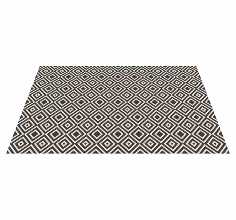 Dywan winylowy wzór geometryczny motyw diamentowy - TenStickers