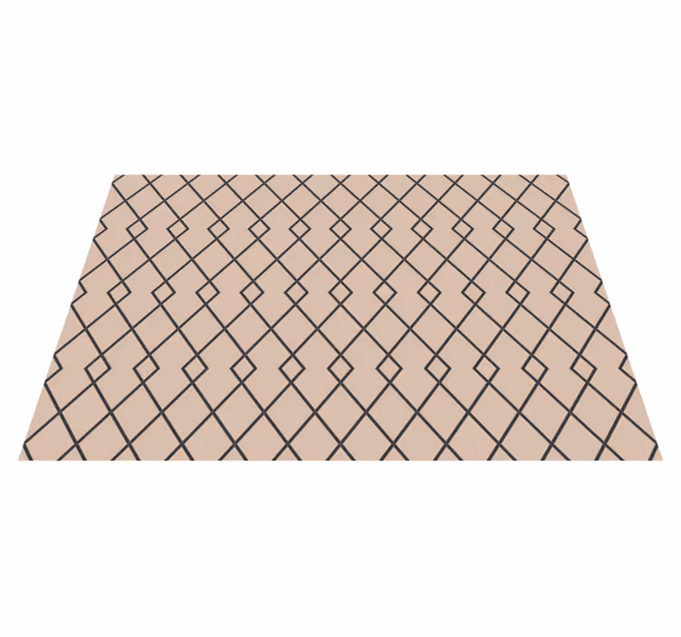 Dywan winylowy wzór geometryczny wdzięczny motyw diamentowy - TenStickers