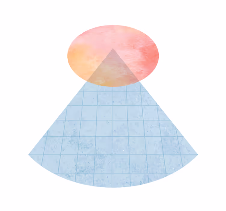 Minimalistyczny dywan winylowy w geometryczne trójkąty - TenStickers