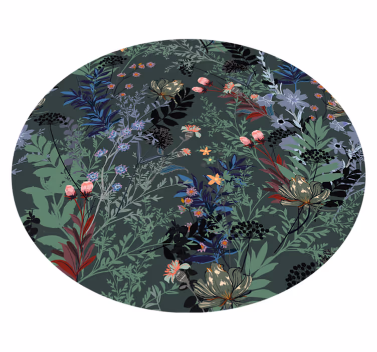 Dywan winylowy w kwiaty i rośliny motyw botaniczny - TenStickers