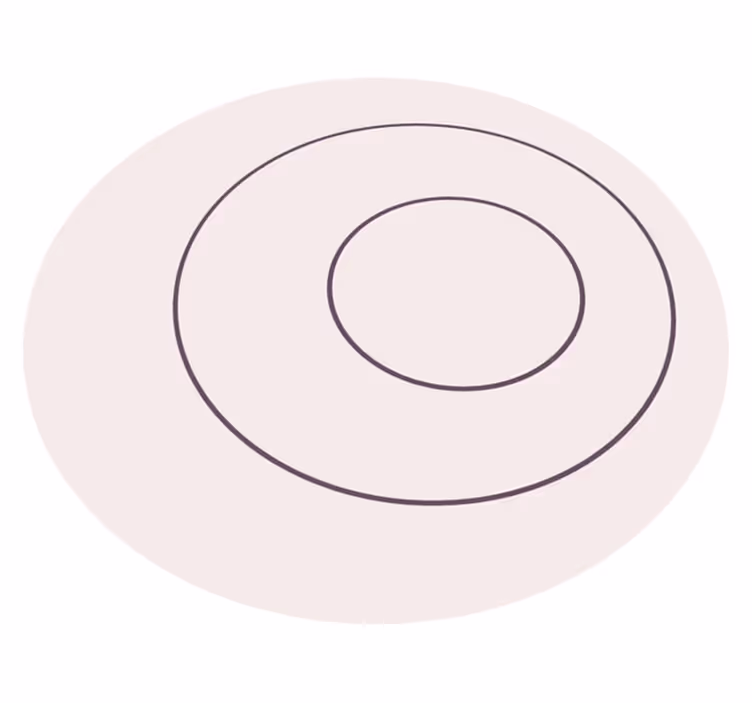Dywan winylowy minimalizm minimalistyczny okrągły design - TenStickers