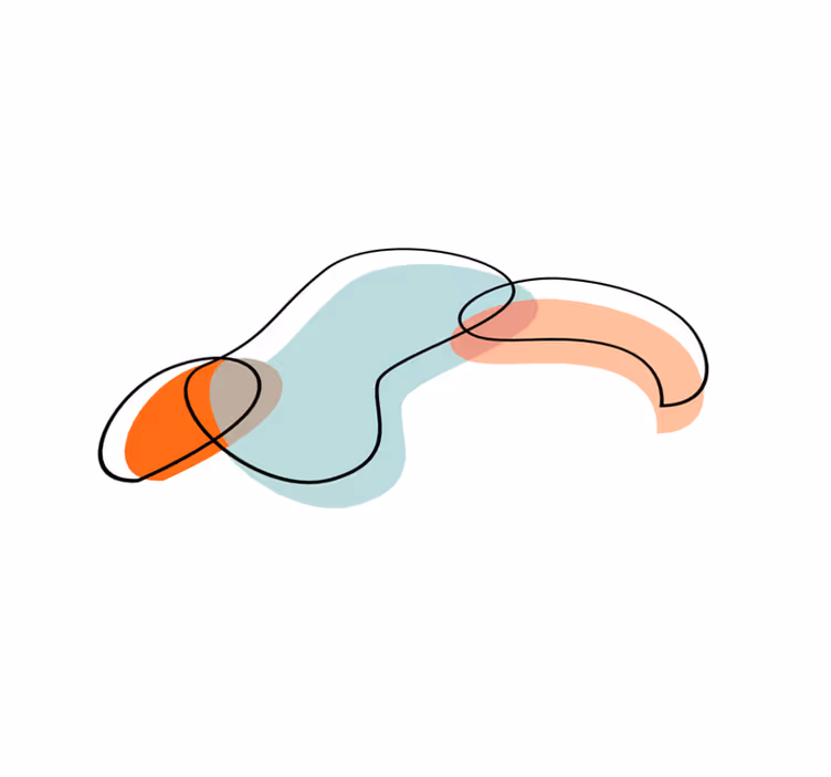 Skandynawski dywan winylowy Geometryczny wzór owalu koła - TenStickers