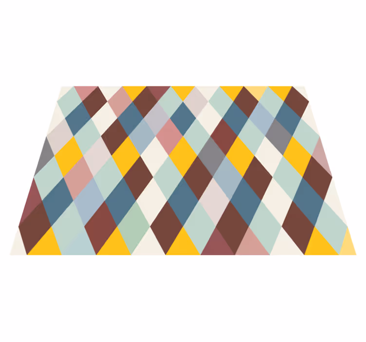 Dywan winylowy z geometrycznym wzorem - TenStickers