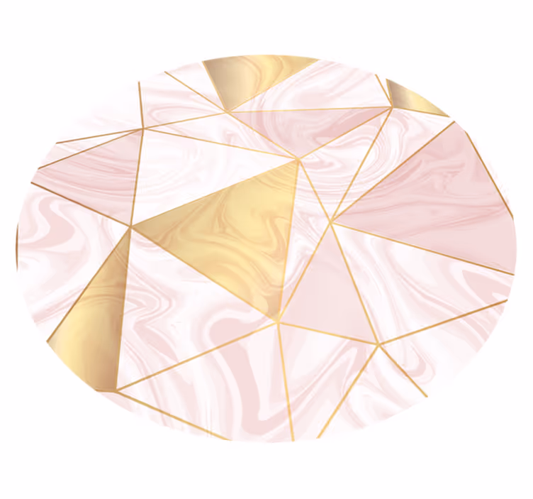 Dywan winylowy wzór geometryczny mozaika pastelowa - TenStickers