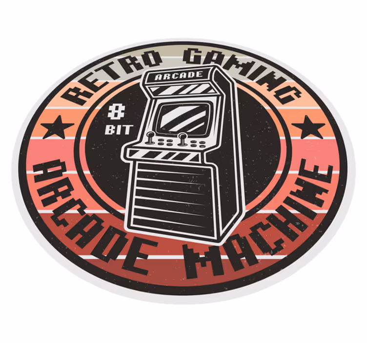 Dywan winylowy dla nastolatków krąg gier retro arcade - TenStickers