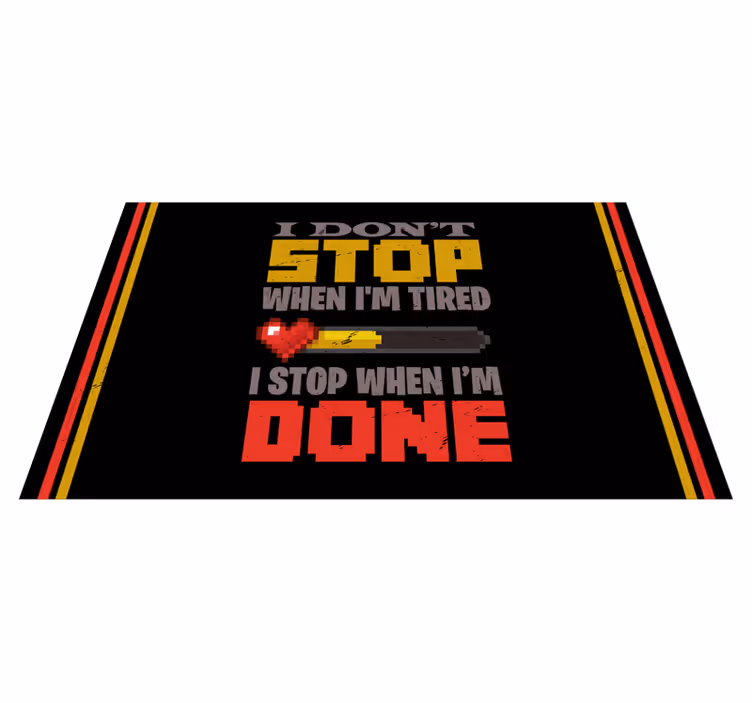 Dywan winylowy napisy motywacyjne w intensywnych kolorach - TenStickers