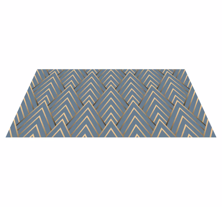 Dywan winylowy wzór geometryczny geometryczny wzór jodełki - TenStickers