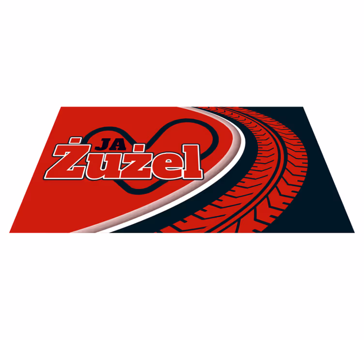 Dywan winylowy napisy Kocham żużel - TenStickers