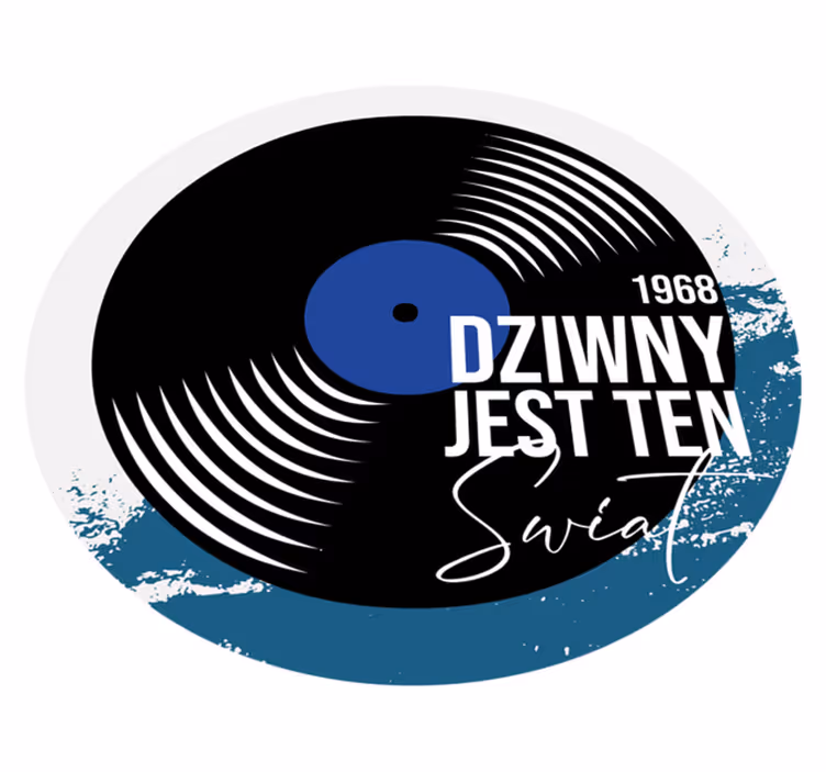 Dywan winylowy retro Płyta z 1968 - TenStickers