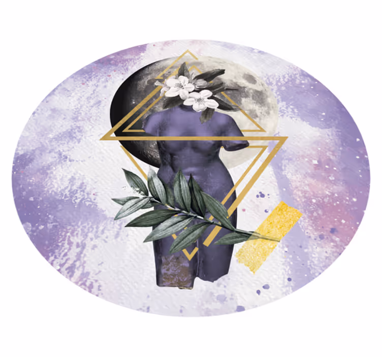 Nowoczesny dywan winylowy Cyfrowy kolaż - TenStickers