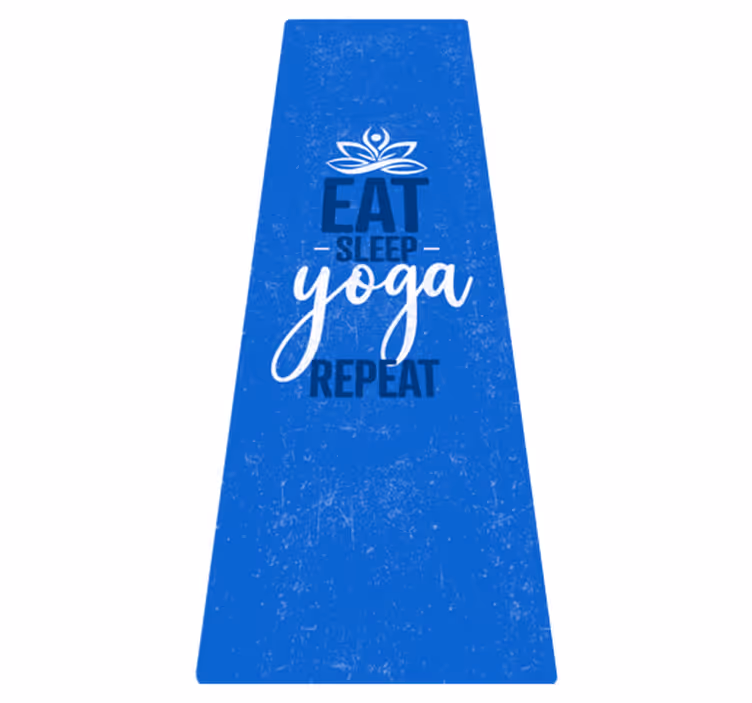Dywan winylowy mandala eat sleep yoga repeat - TenStickers