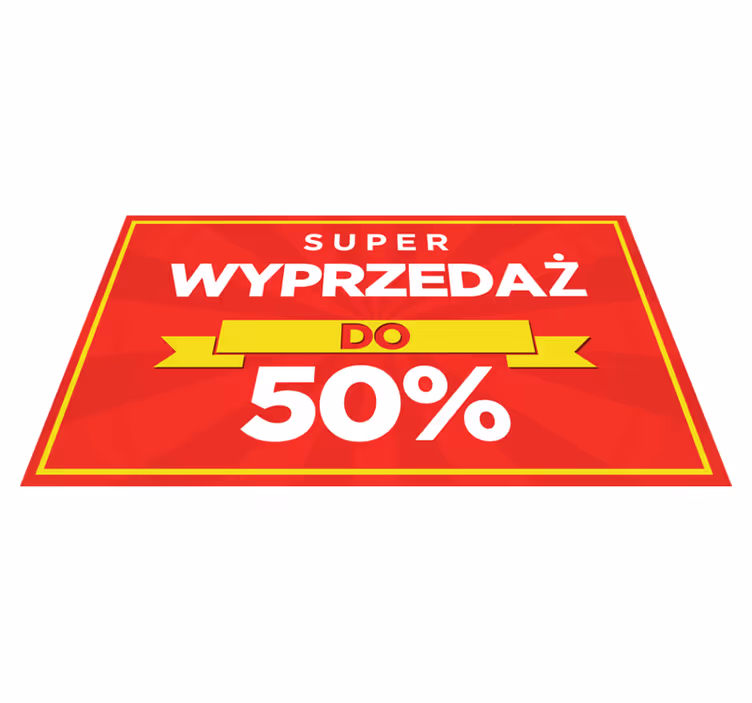 Czerwony dywan winylowy spersonalizowana sprzedaż rabatowa - TenStickers
