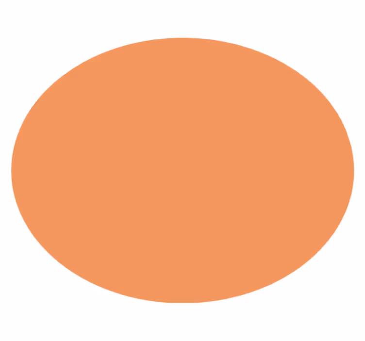 Okrągły dywan winylowy apricot crush - TenStickers