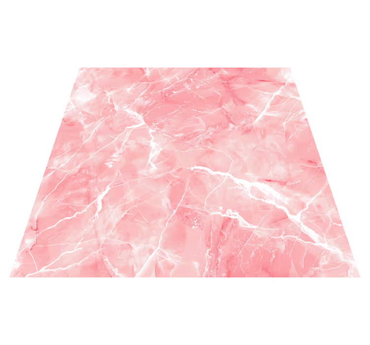 Dywan winylowy marmurowy różowy pastelowy odcień - TenStickers