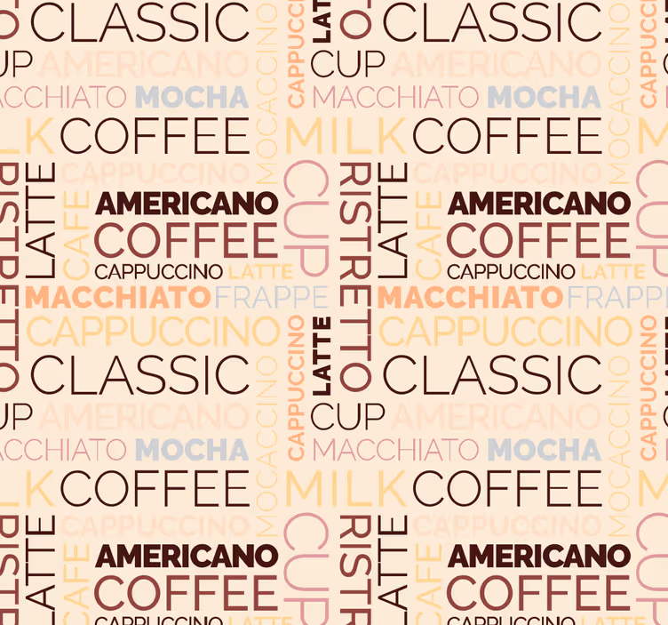 Tapeta z napisami typografia zachwyca - TenStickers