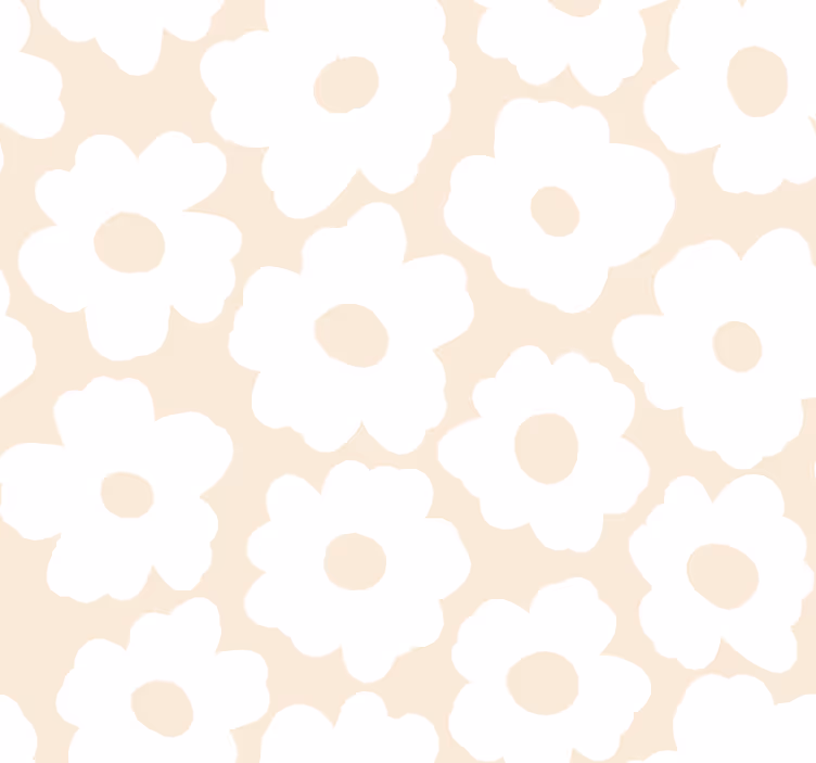 Tapeta kwiatowa biały mak - TenStickers