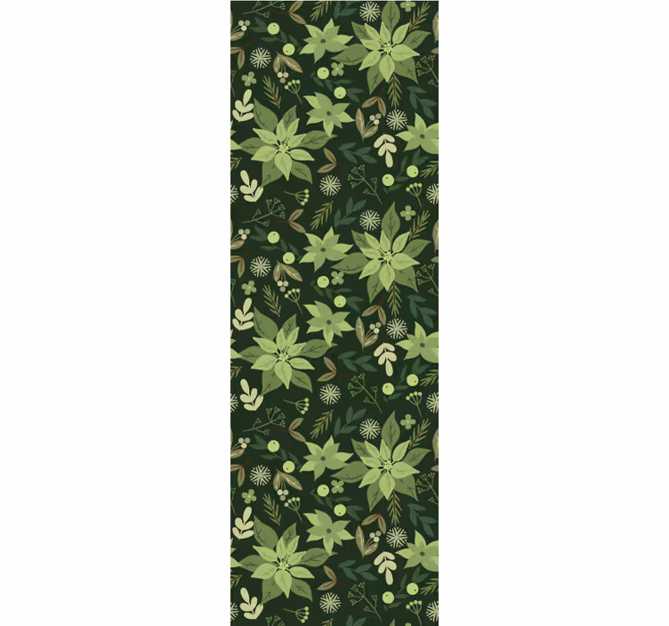 Tapeta liście zielony naturalny wzór - TenStickers