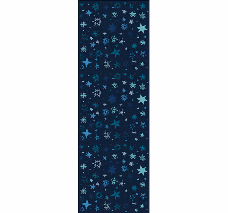 Tapeta gwiazdy niebieska nocna scena - TenStickers