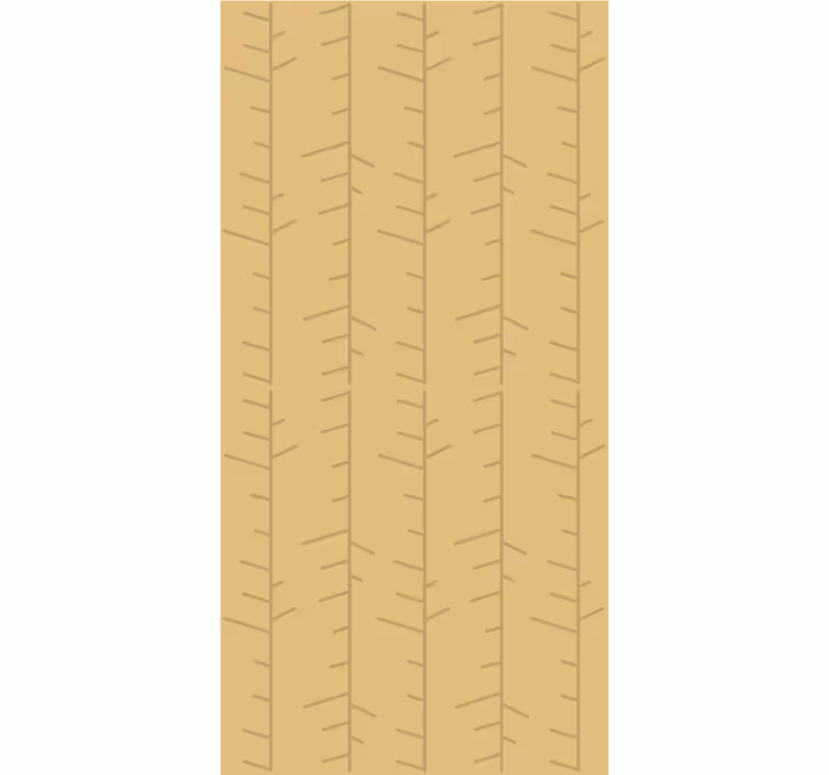 Tapeta drzewa stylizowany minimalistyczny wzór - TenStickers