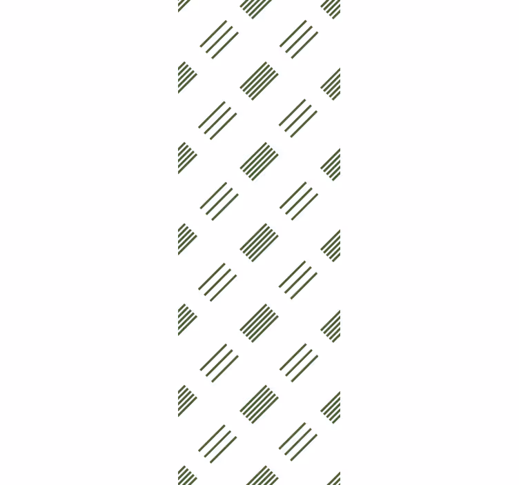 Tapeta nowoczesna zielony i biały nowoczesny design - TenStickers