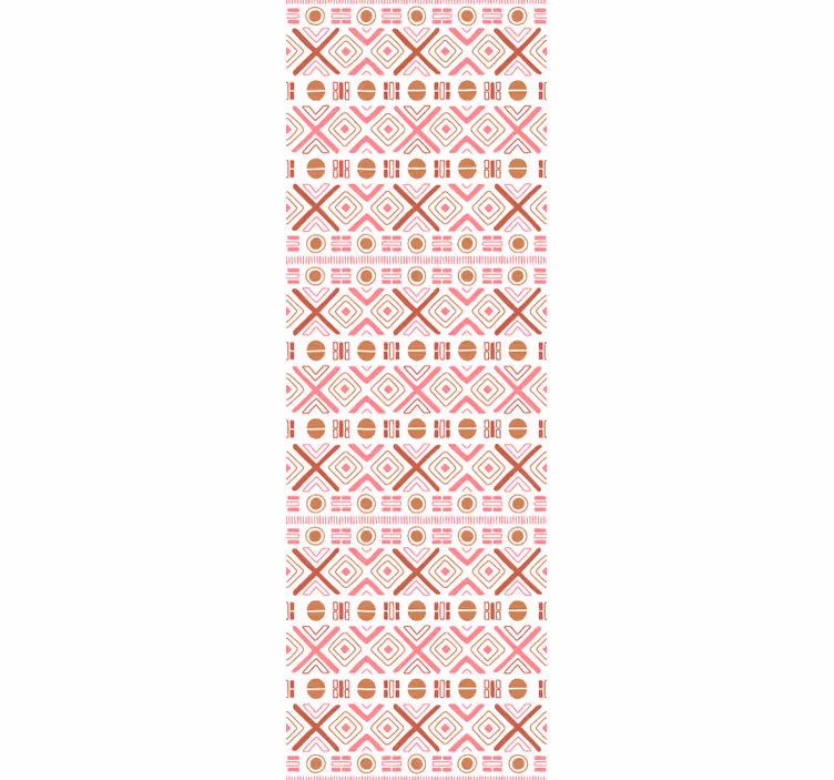 Tapeta kwiaty dekoracyjne wzory geometryczne - TenStickers