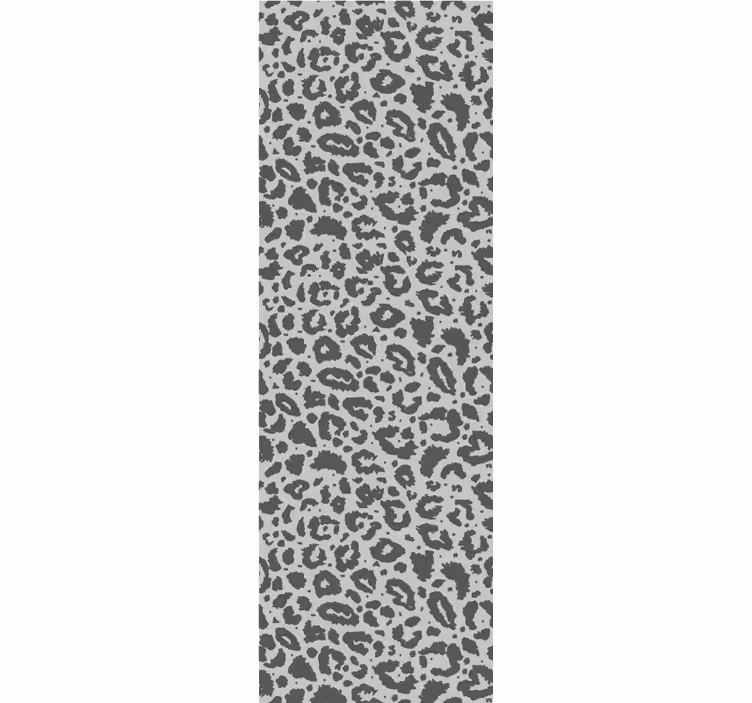 Tapeta leopard styl druku szarego - TenStickers