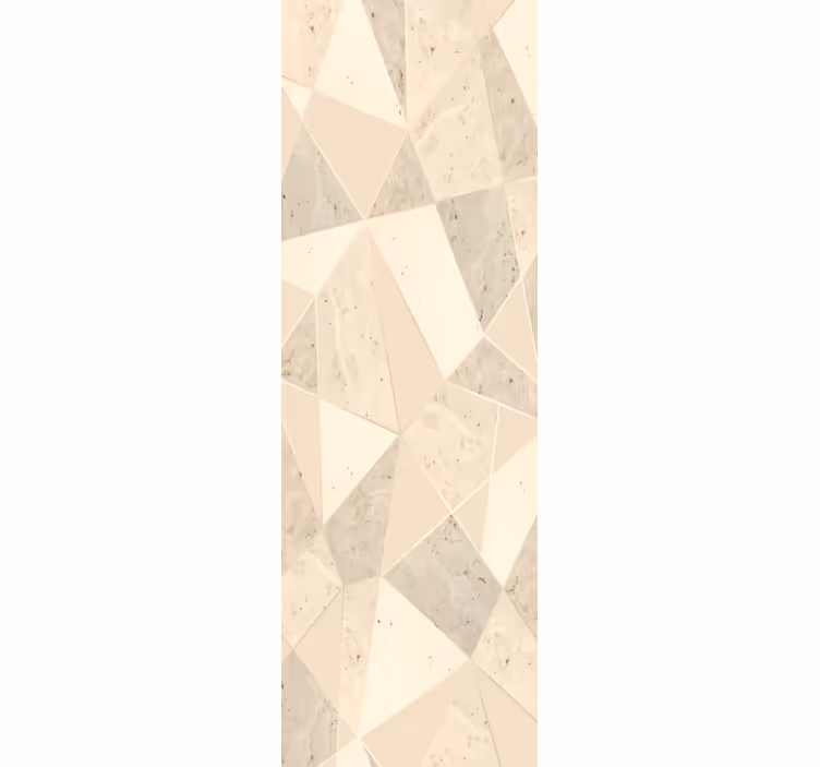 Tapeta marmur geometryczny motyw beżowy - TenStickers