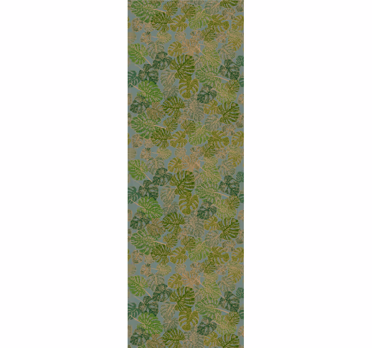 Tapeta liście motyw zielony monstera - TenStickers
