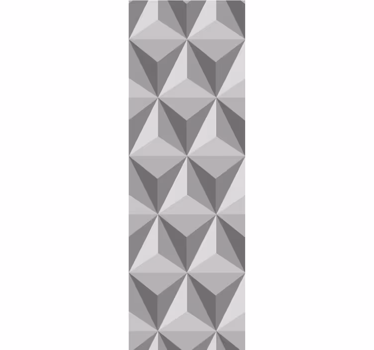 Tapeta geometrczyna wzór piramidy 3d - TenStickers