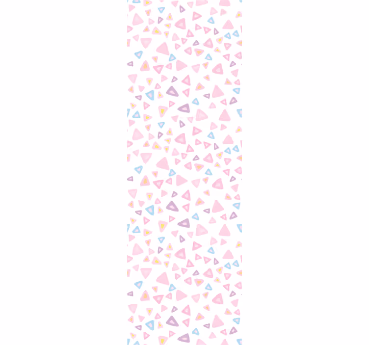 Tapeta trójkąty wzór pastelowych trójkątów - TenStickers