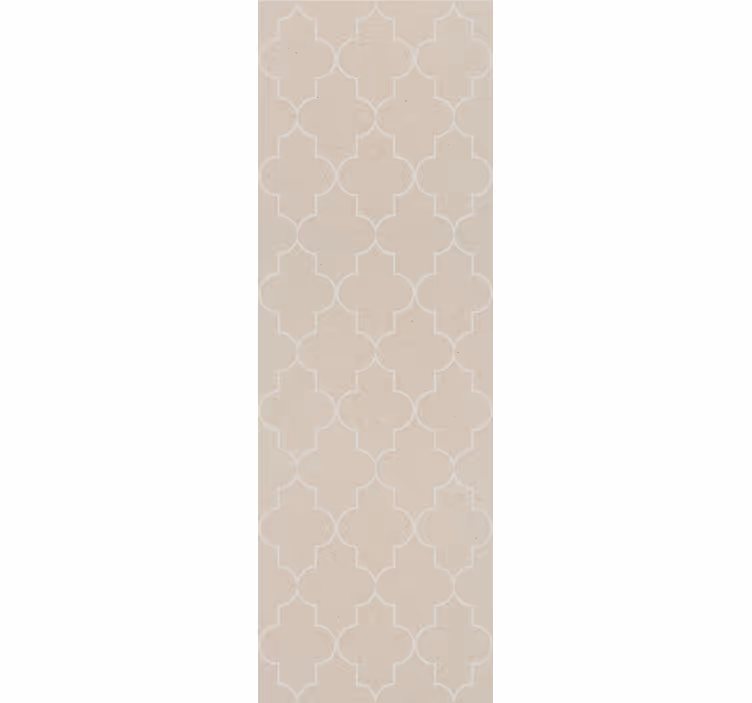 Tapeta do sypialni w elegancki beżowy wzór - TenStickers