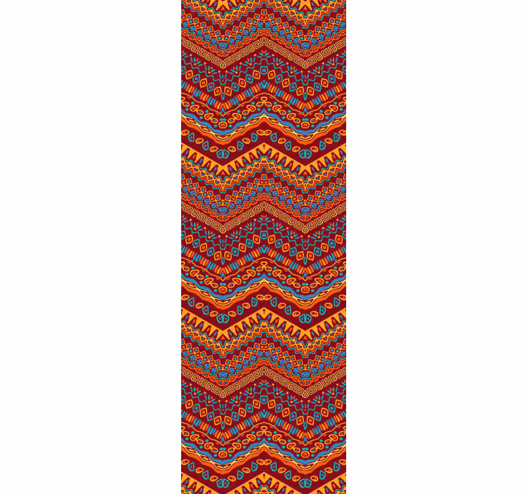 Tapeta do salonu żywy geometryczny wzór - TenStickers