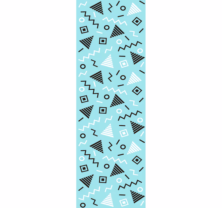 Tapeta geometrczyna zabawne nowoczesne memphis - TenStickers