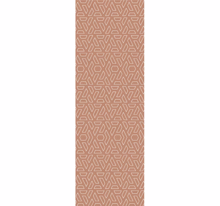 Tapeta geometrczyna abstrakcyjny wzór kształtu - TenStickers