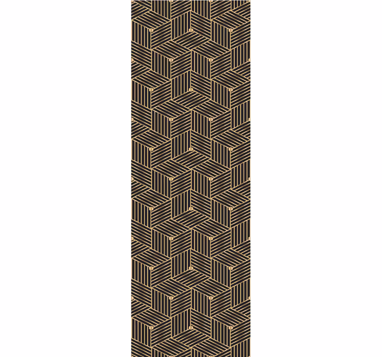 Tapeta geometryczna z warstwowym wzorem - TenStickers